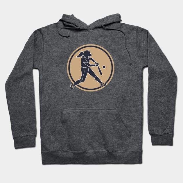 Softball Batter Hoodie by PureJoyCraft